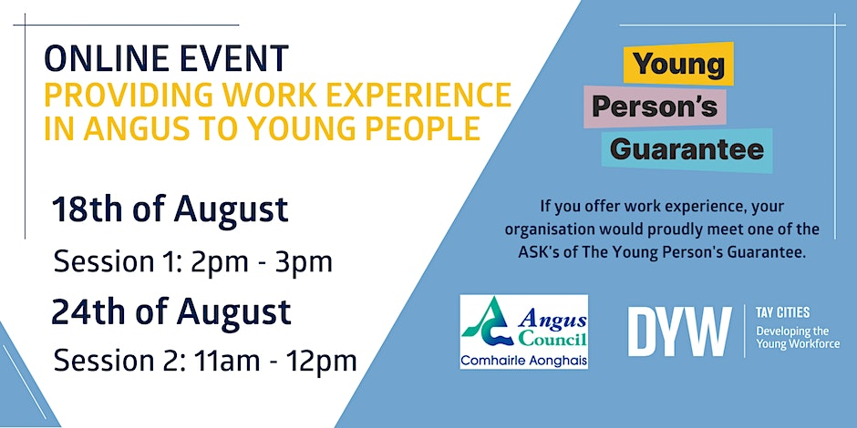 DYW Tay Cities - Angus Work Experience  Image